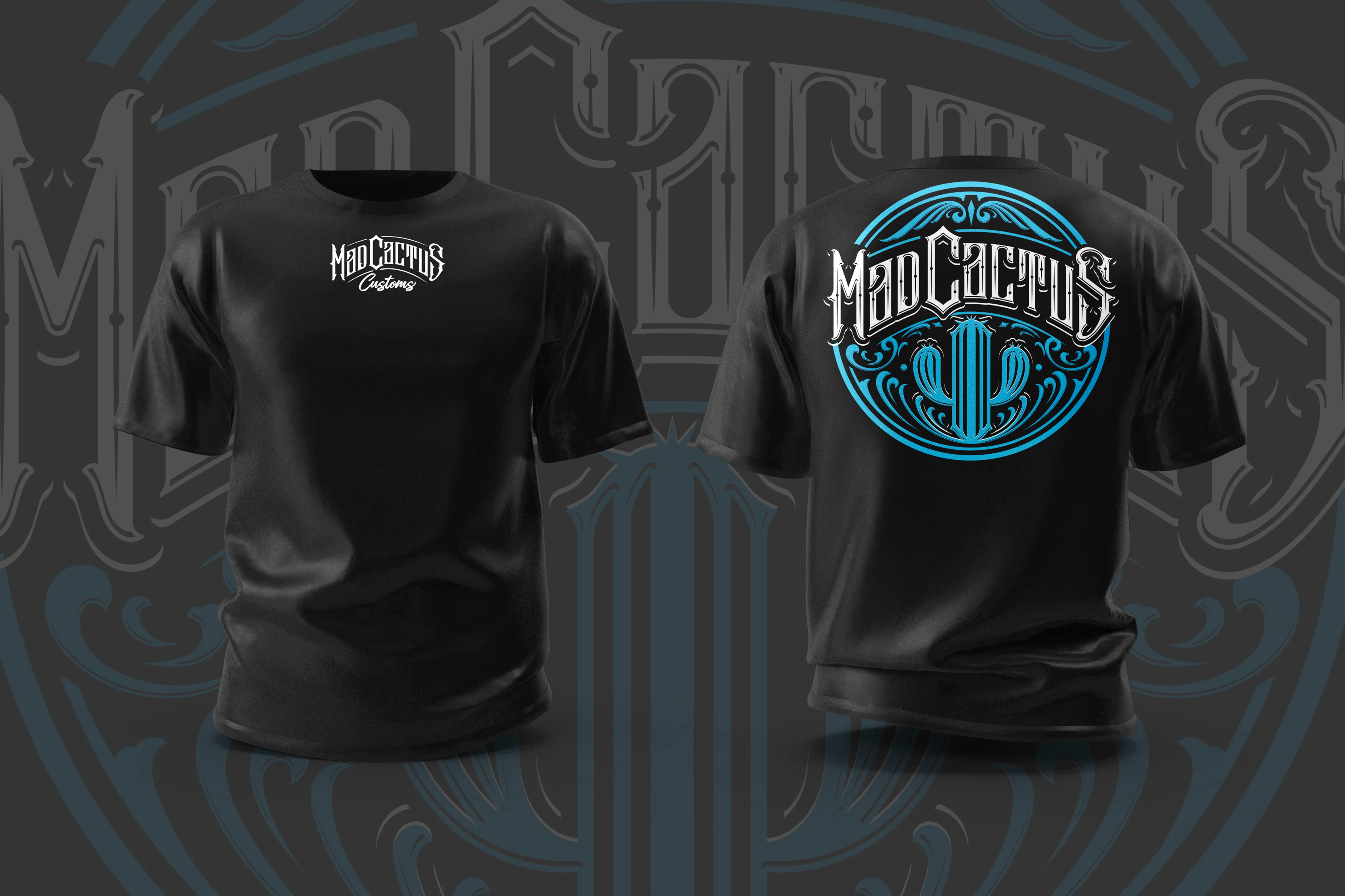 Mad Cactus Customs apparel carrying the house mark