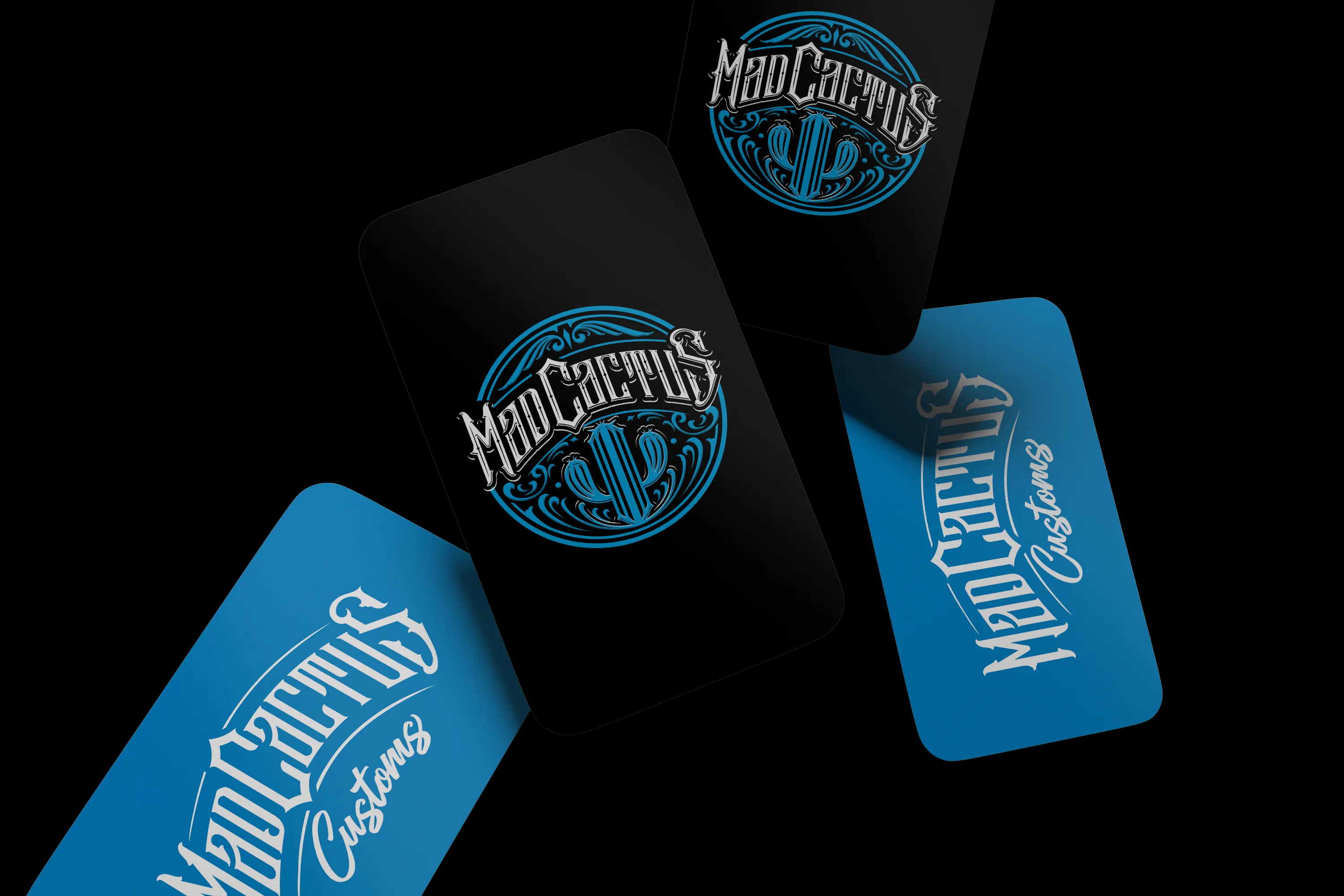 Mad Cactus Customs mark in a printed application